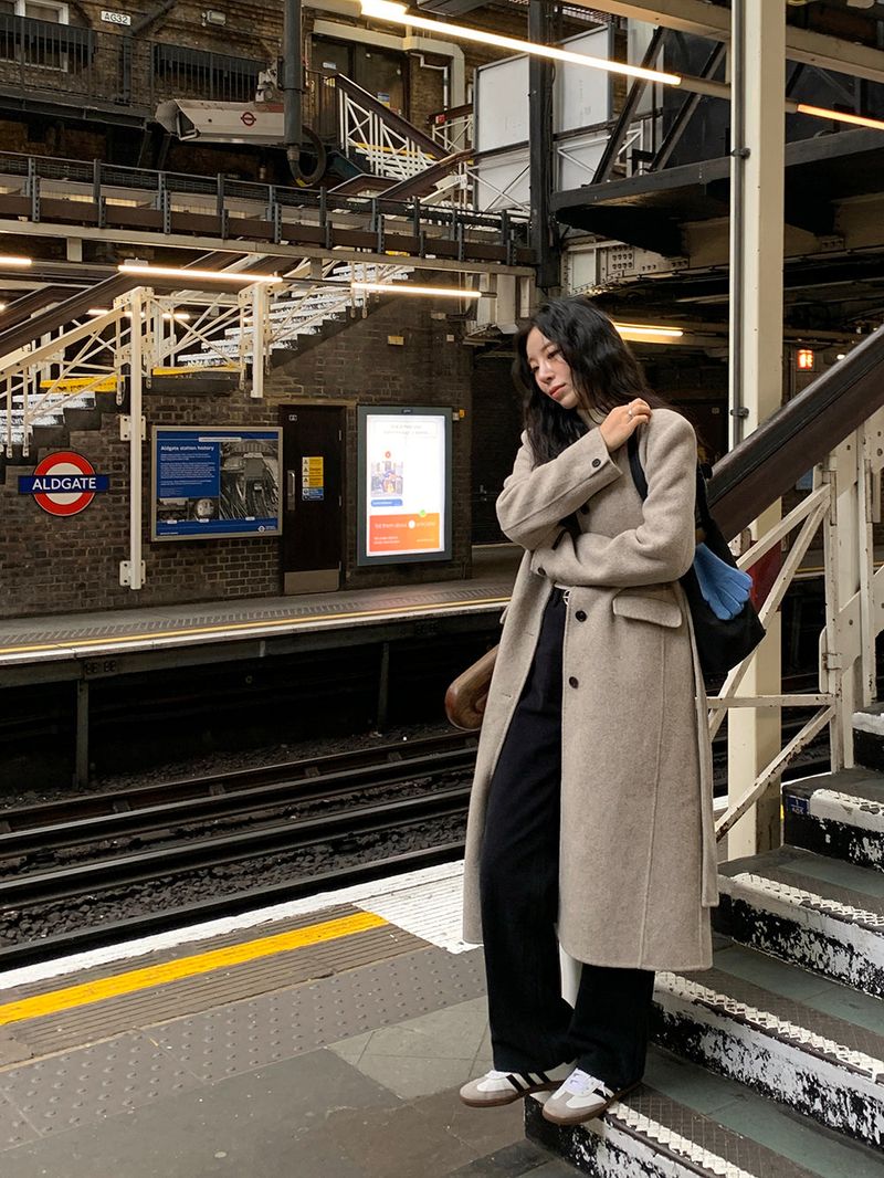 [MADE] Elton Stitch Wool Handmade Long Coat