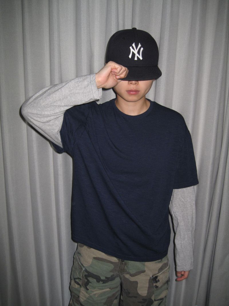 Layered Double Sleeve Long Sleeve T-Shirt(3c)