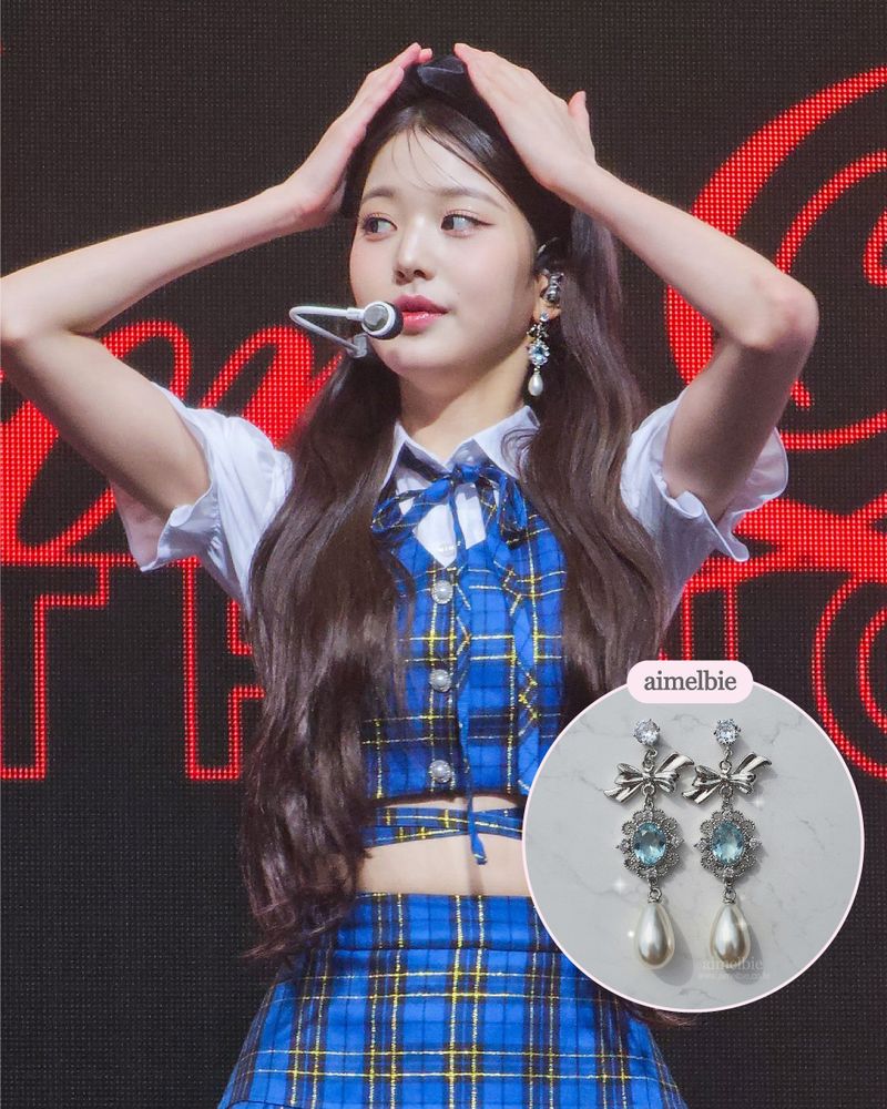 [IVE Wonyoung, Rei Earrings] Aqua Jewel Princess Earring - Fancy Version
