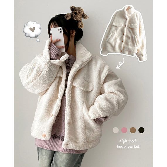 hijjoo（ハイチュー）の「Vanin high neck soft wool jacket（Jackets/Outerwear）」