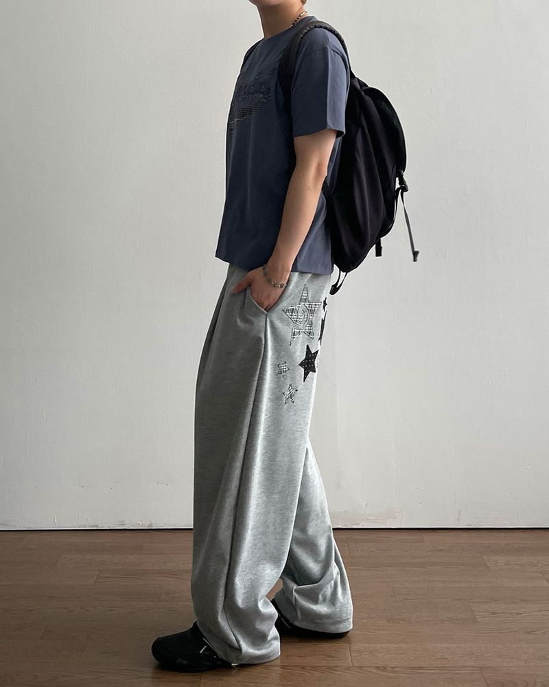 Number Patch Sweatpants