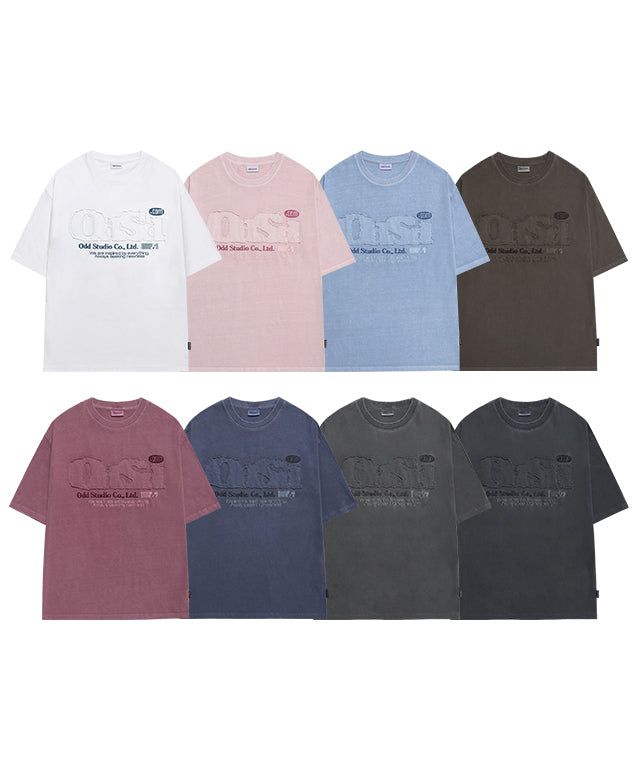 ODDSTUDIO（オッドスタジオ）の「ODSD Pigment Damage Oversized Fit T-shirt - 8COLOR（Tops）」
