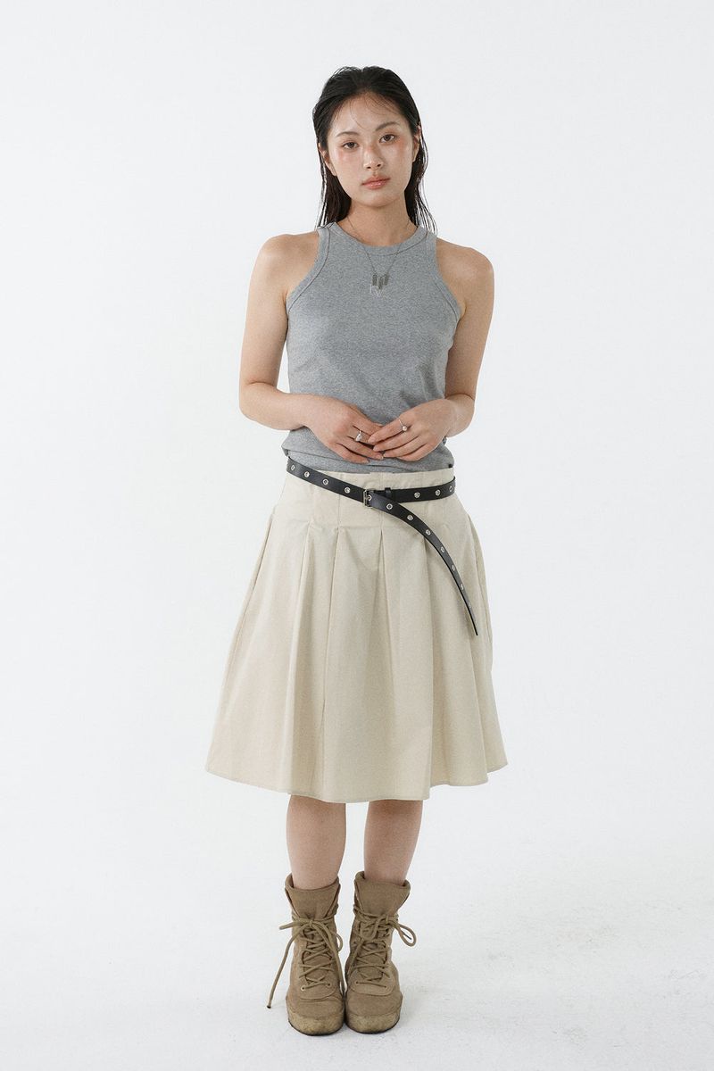 ALL-DAY SLEEVELESS TOP_MELANGE GRAY