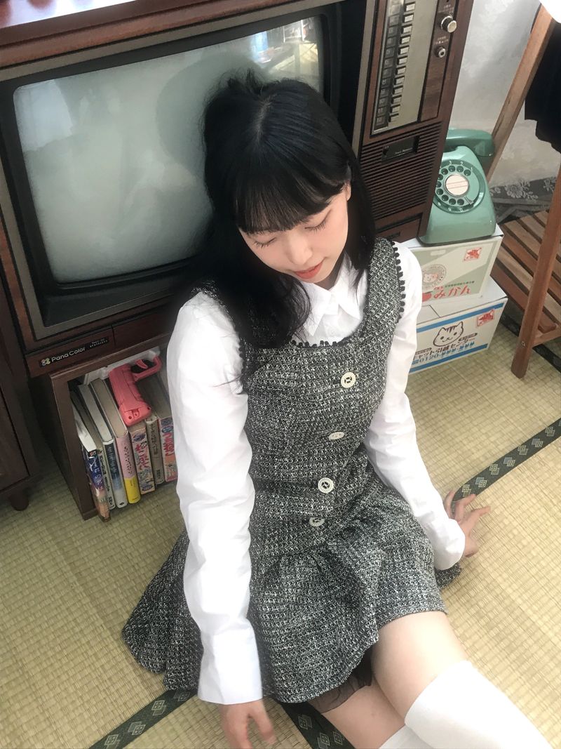 Classic Tweed Mini Frill Dress