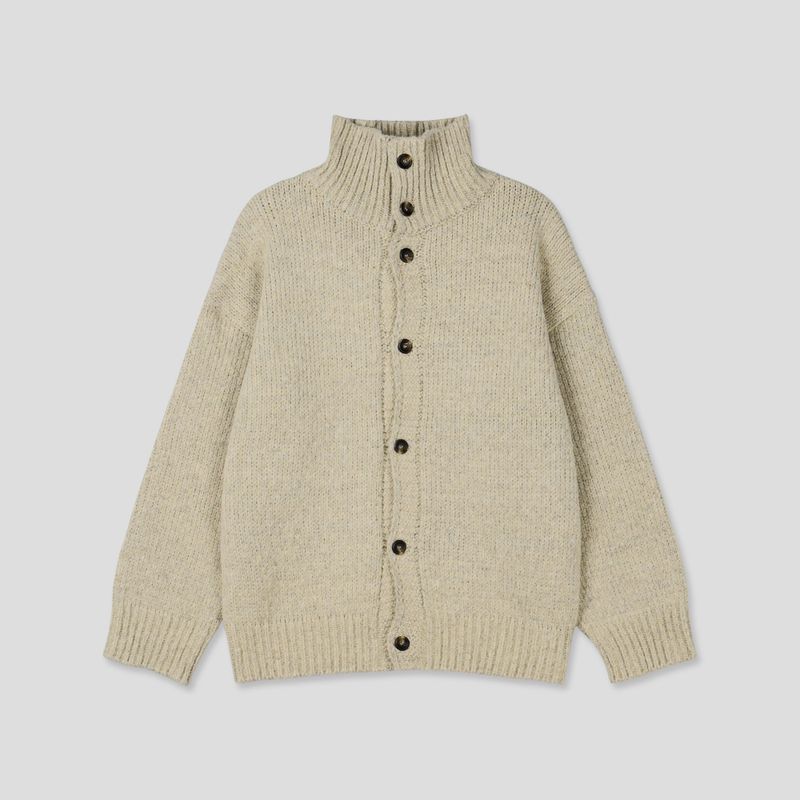Eden high neck knit cardigan