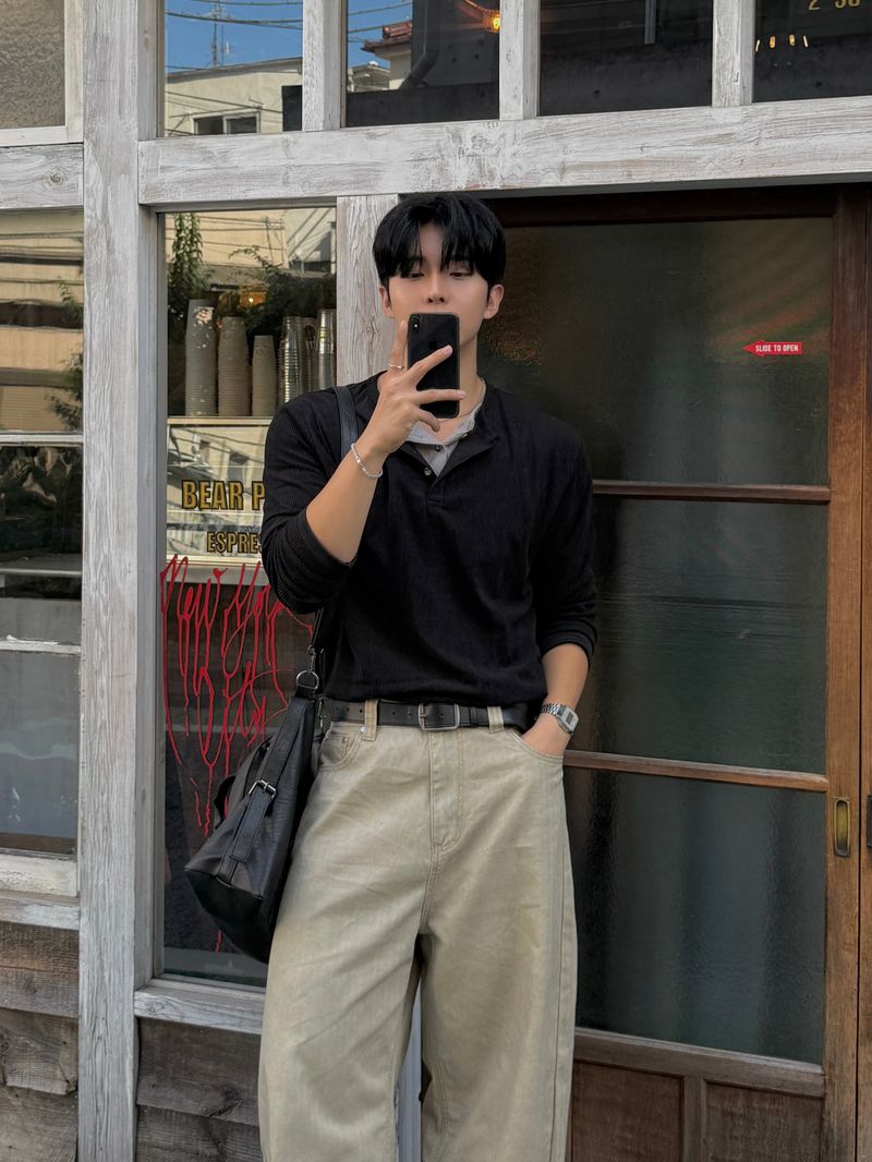 Baki herringbone balloon pants