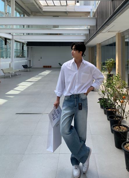Eden 535 Retro Washed Long Wide Denim