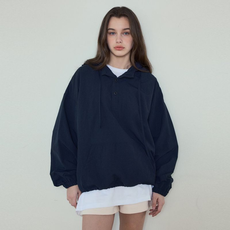 Windy Anorak Hooded Jacket_Navy
