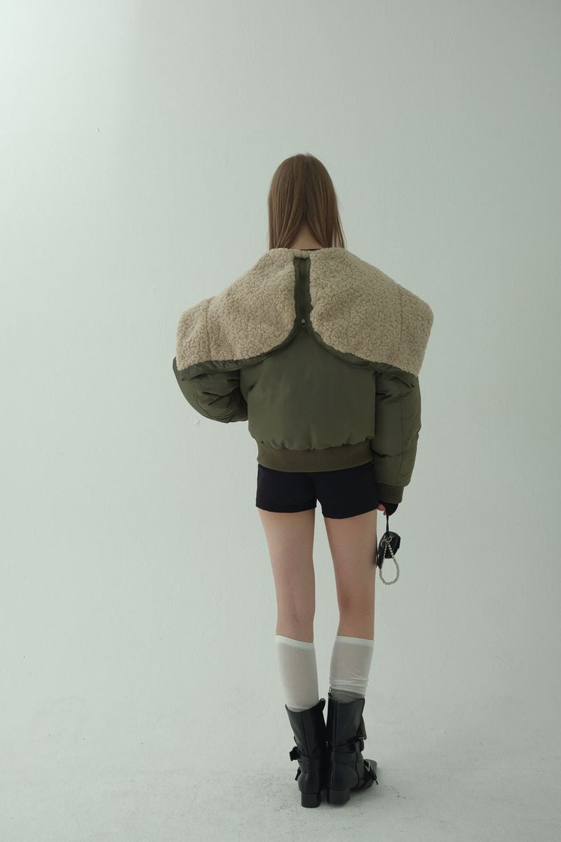HOODED FLIGHT JUMPER_KHAKI