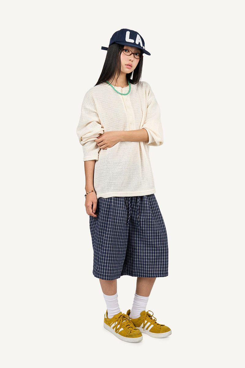 Henry Neck Punching Long Sleeve