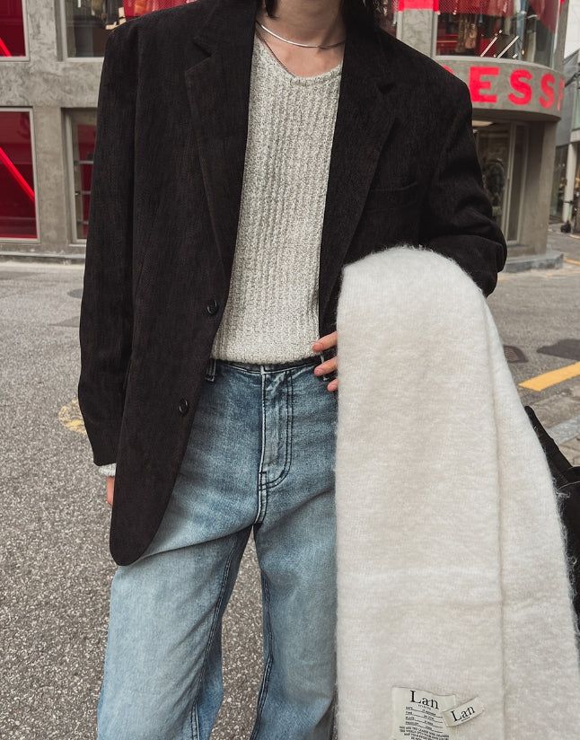 Winter Suede Over Blazer