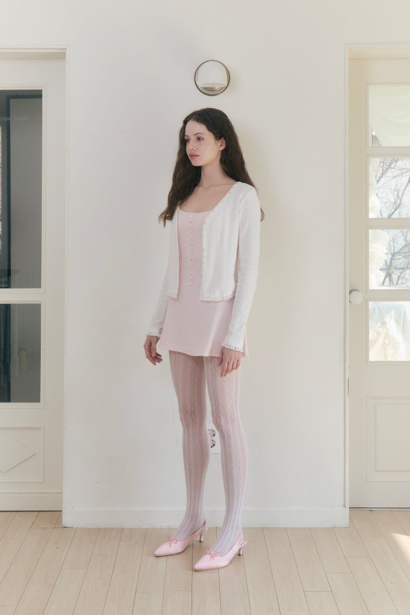 Sweet Dreams Button Mini Dress (Pink)