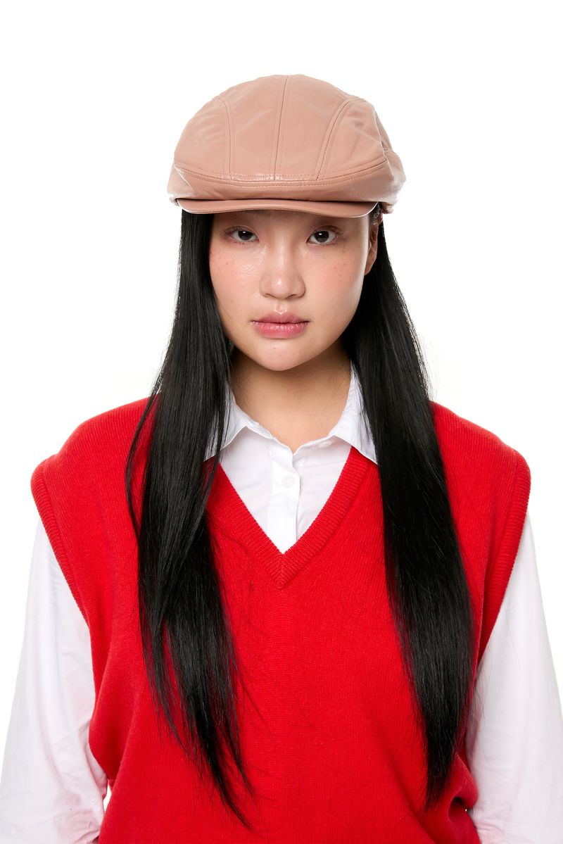 YONOSE(ヨノセ)の「グロッシーハンチングキャップ(帽子)」
