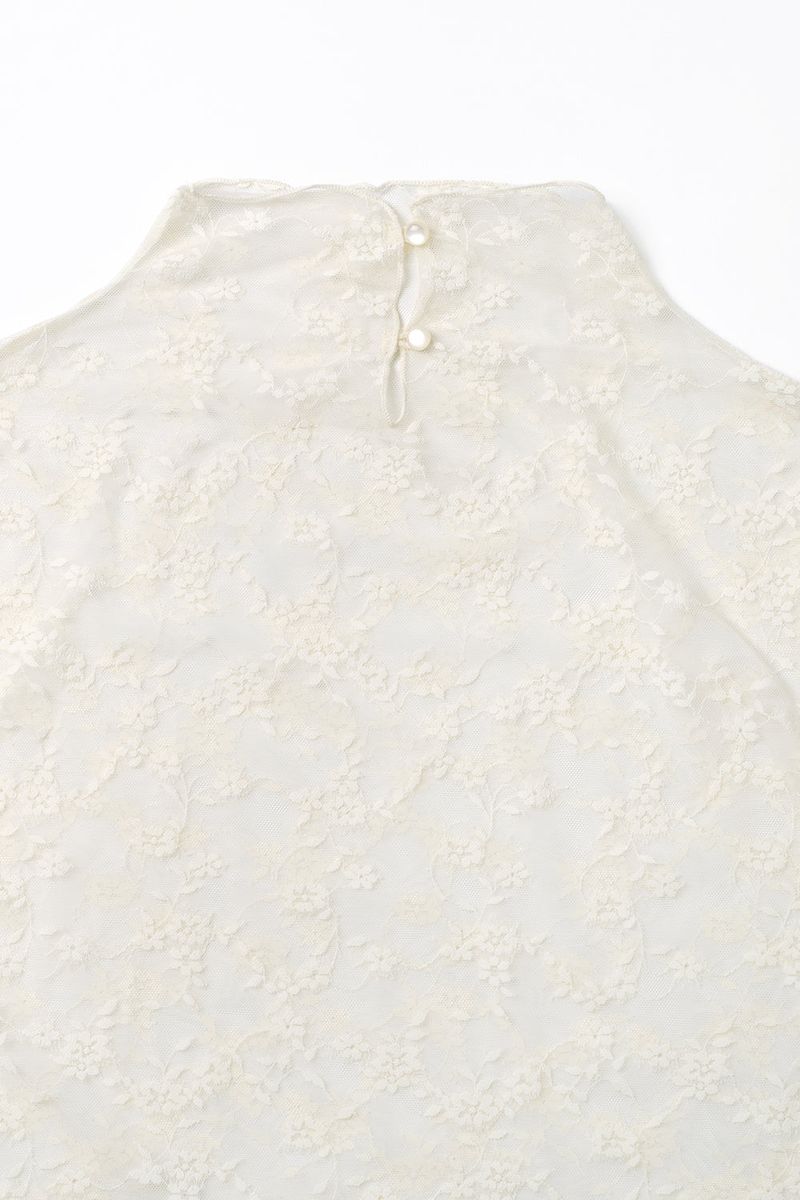 Layered lace blouse_ivory