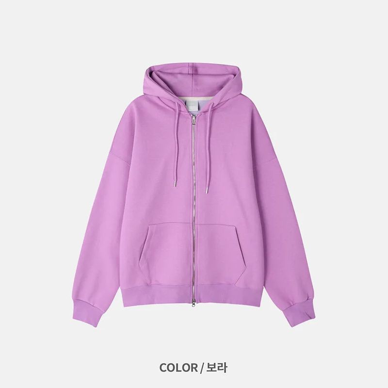 two way hood zip up