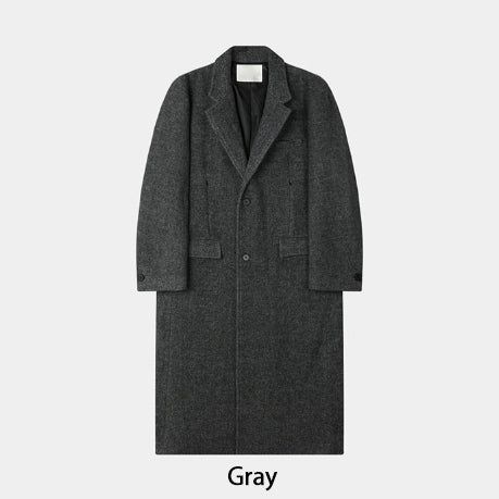 Solive Maxi Long Herringbone Single Coat