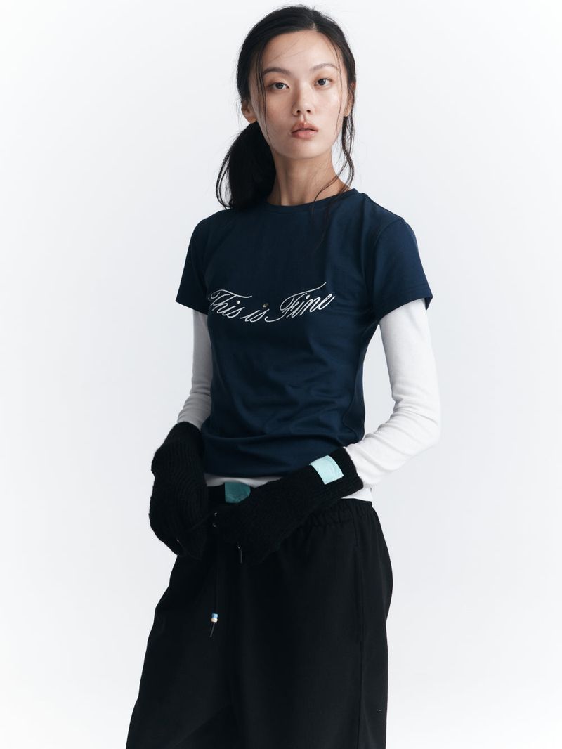 Cropped Signature Tee
