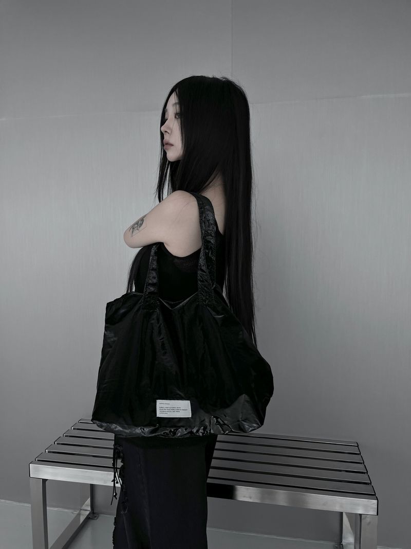 glossy shopper bag (2color)