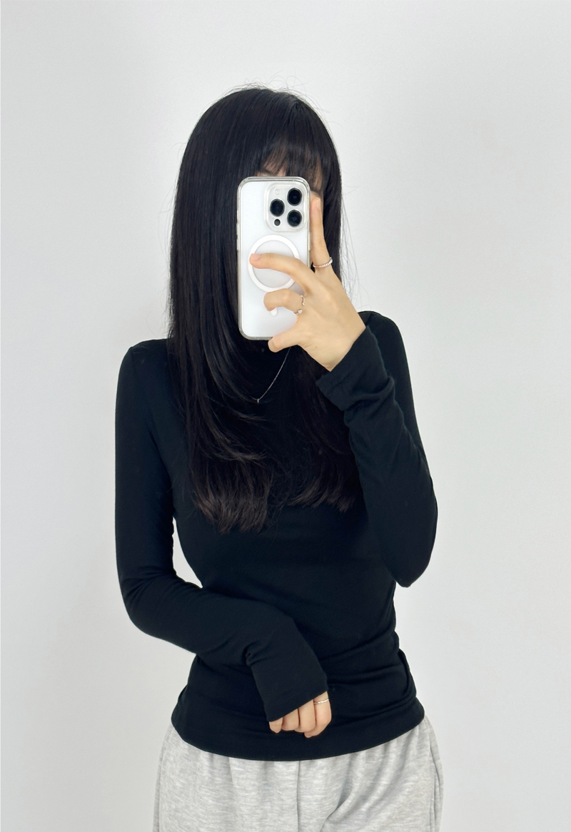 CCORTTI(コルッティ)の「(SPECIAL PLANNED PRICE❤LONG & SHORT❤5 COLORS❤) グラマースリムフィットストレッチ長袖タートルネックトップ(トップス)」