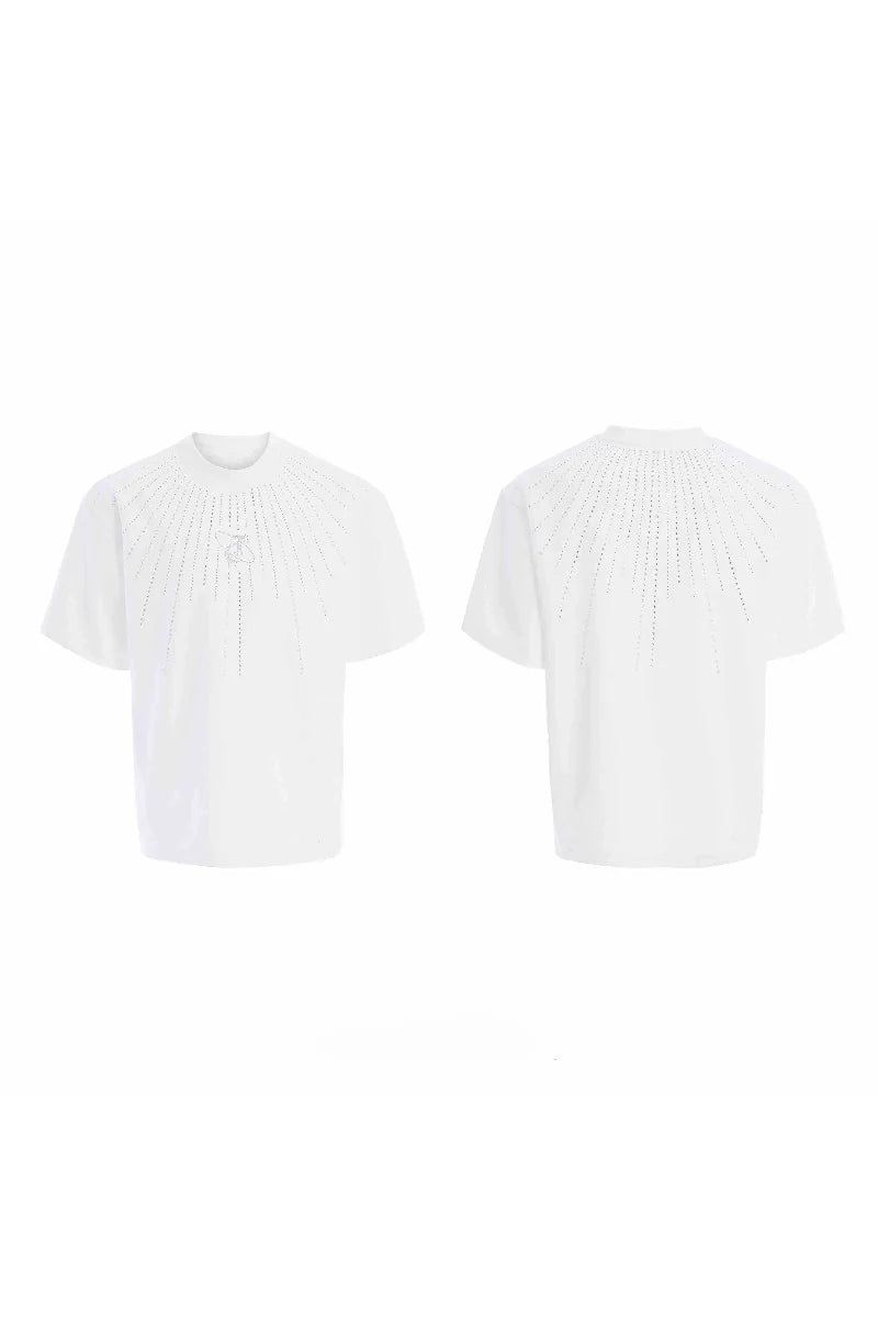 Allover Rhinestone Graphic Tee
