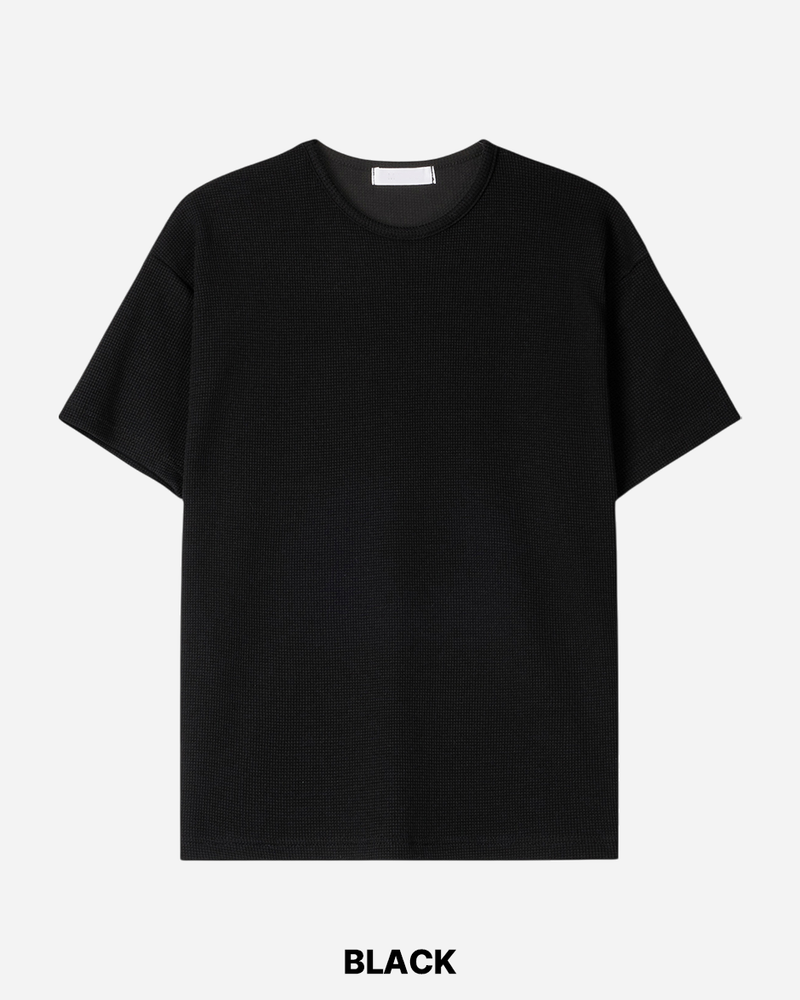 Core Cropped Waffle Short Sleeve T