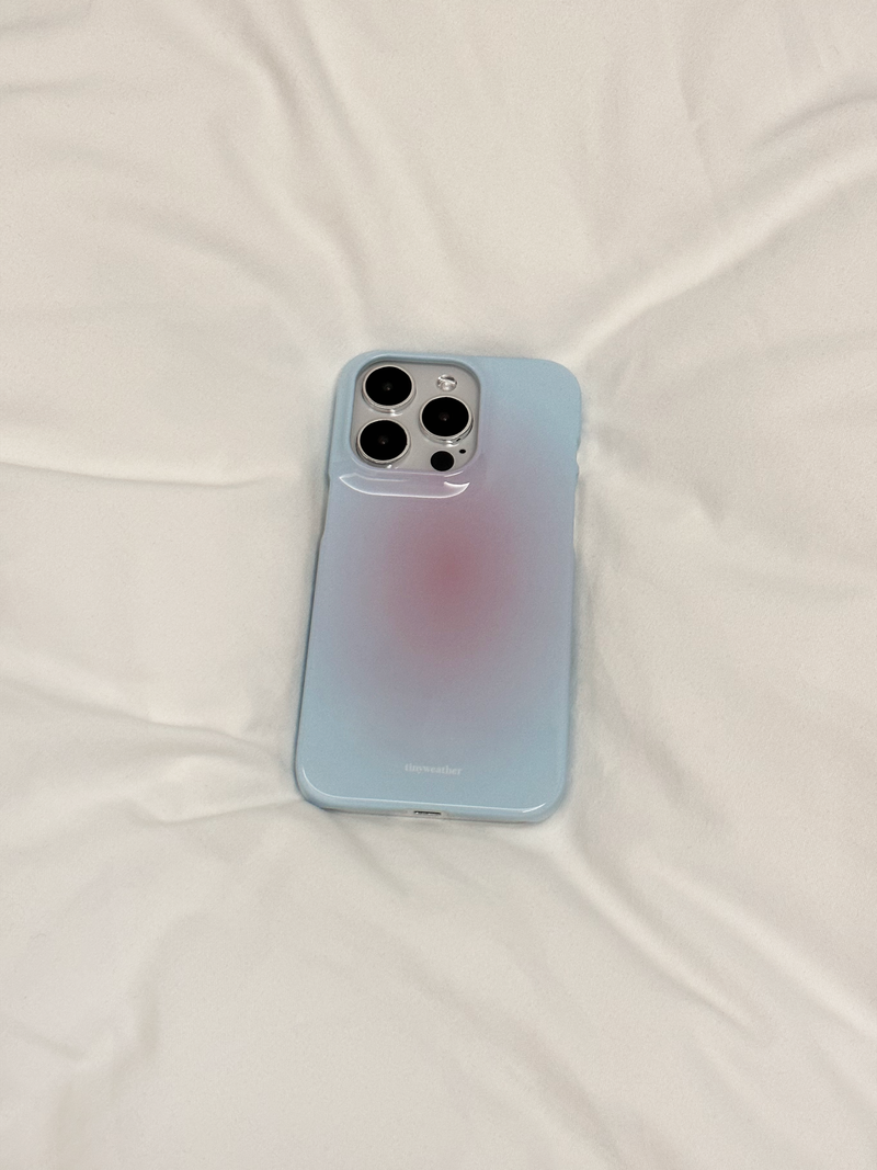 tiny weather(タイニーウェザー)の「blush hard case-pink+blue(Smartphone Accessories)」