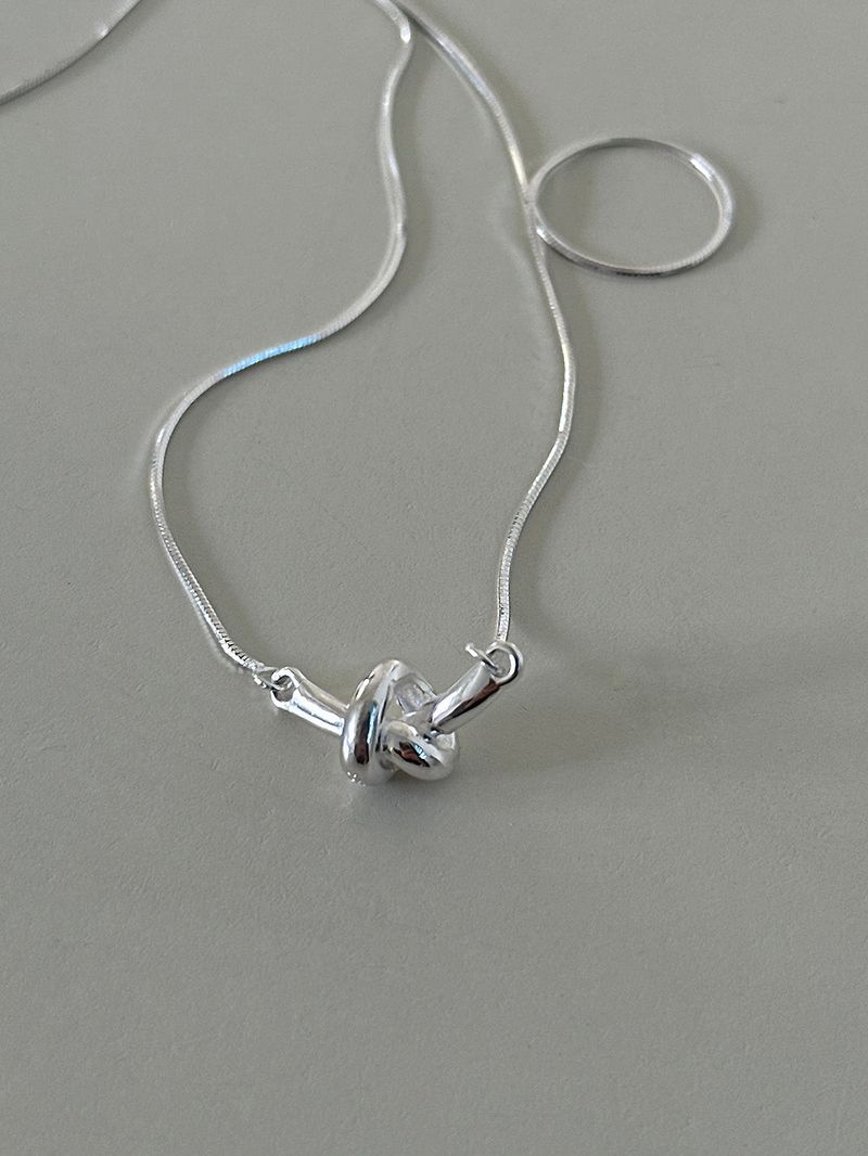 MOSXE（モスクス）の「[925silver] Twisted donut necklace（Accessories）」