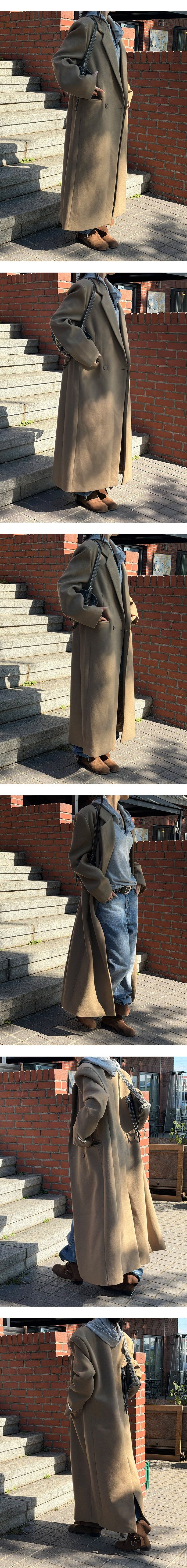[Unisex] Max double long coat(2color) 