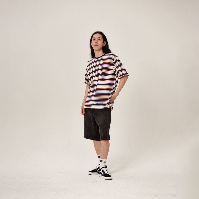 Dazzy Stripe T-Shirt Navy