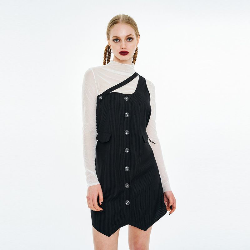 OTHER-worldly（アザーワールドリー）の「One-shoulder One-piece [Black]（Dresses）」