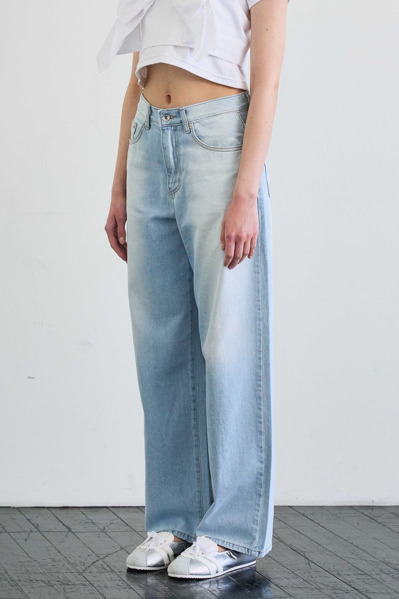 AZURE WIDE DENIM PANTS / SKY BLUE