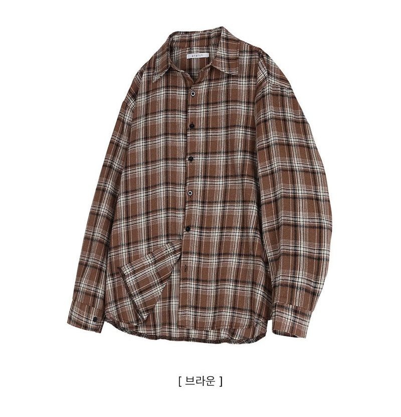 Lue Loose Fit Checkered Shirt