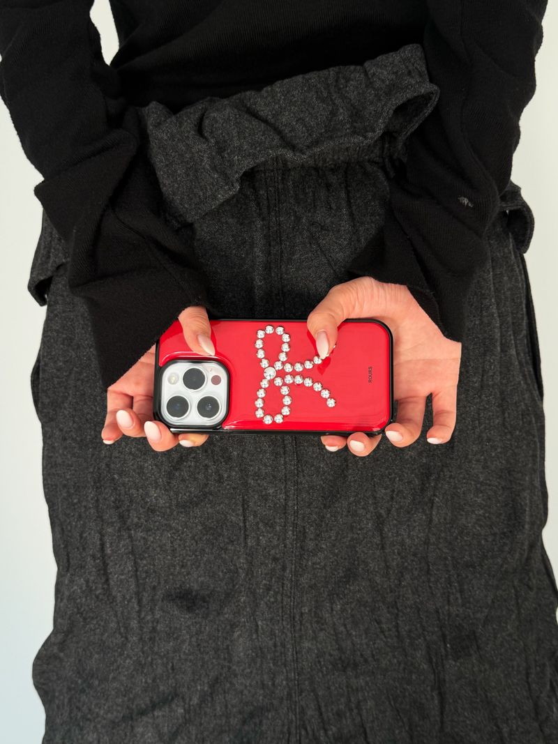 ribbon stud case (red)