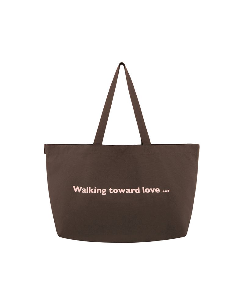 Heart Logo bag big ver. - Brown