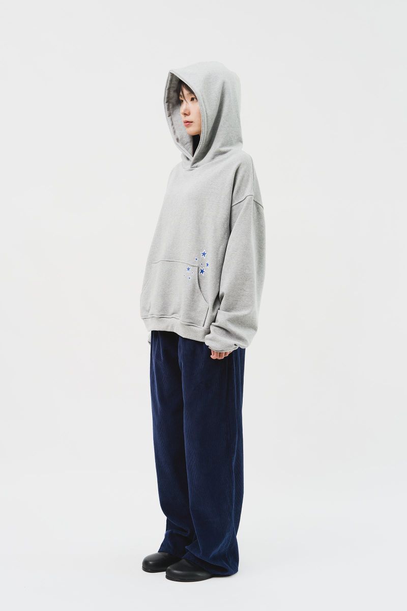 (MADE) Blue Star Softy Hoodie_Grey