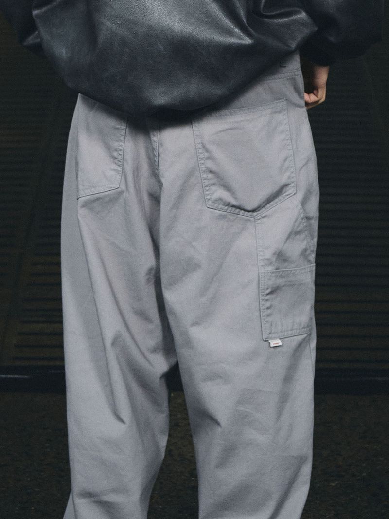 CARPENTER LOOSEFIT COTTON PANTS GRAY