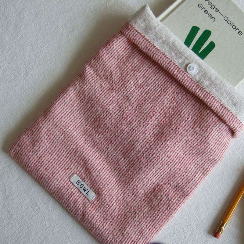 Book stripe button pocket(2type)