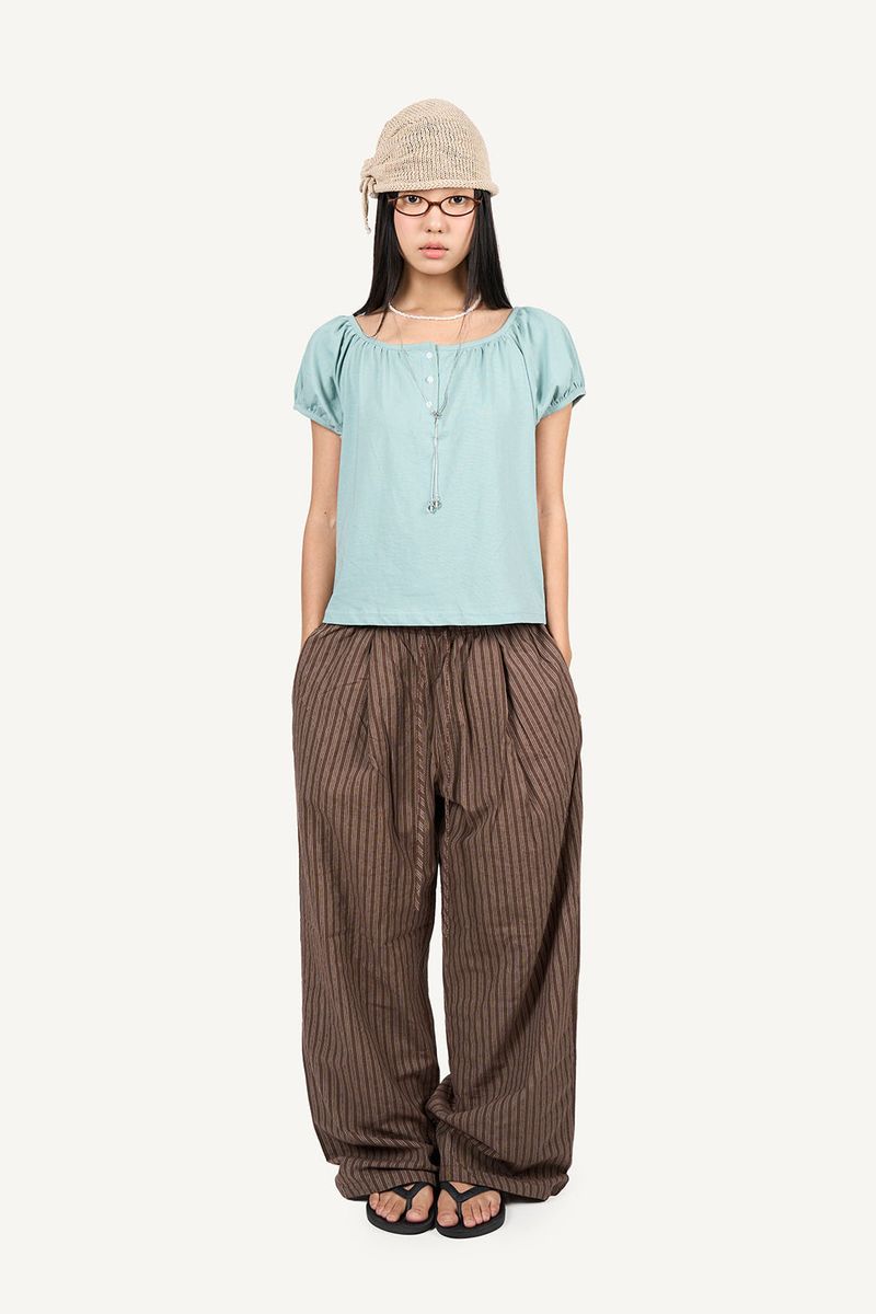 Pinstripe Banding Pants