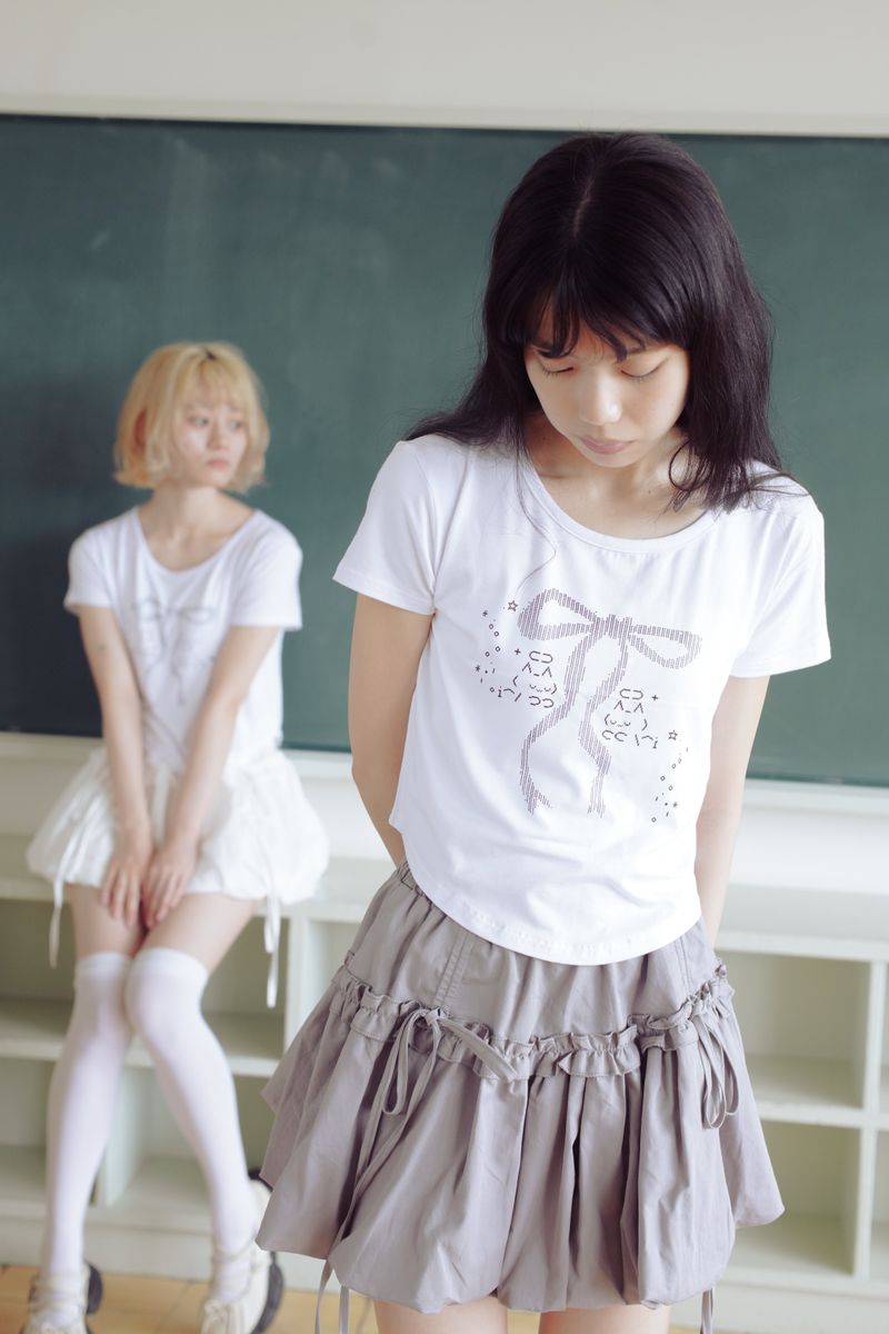 frill balloon skirt(grey)