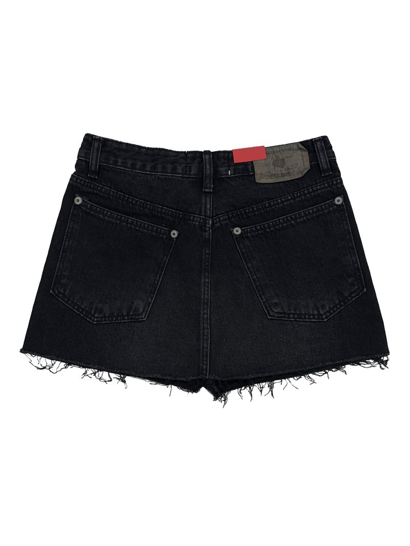 vintage like damage denim skirt
