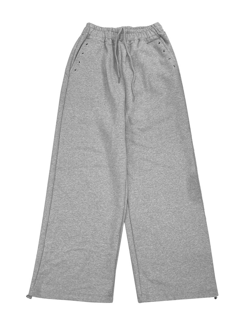 eyelet punching wide pants (2color)