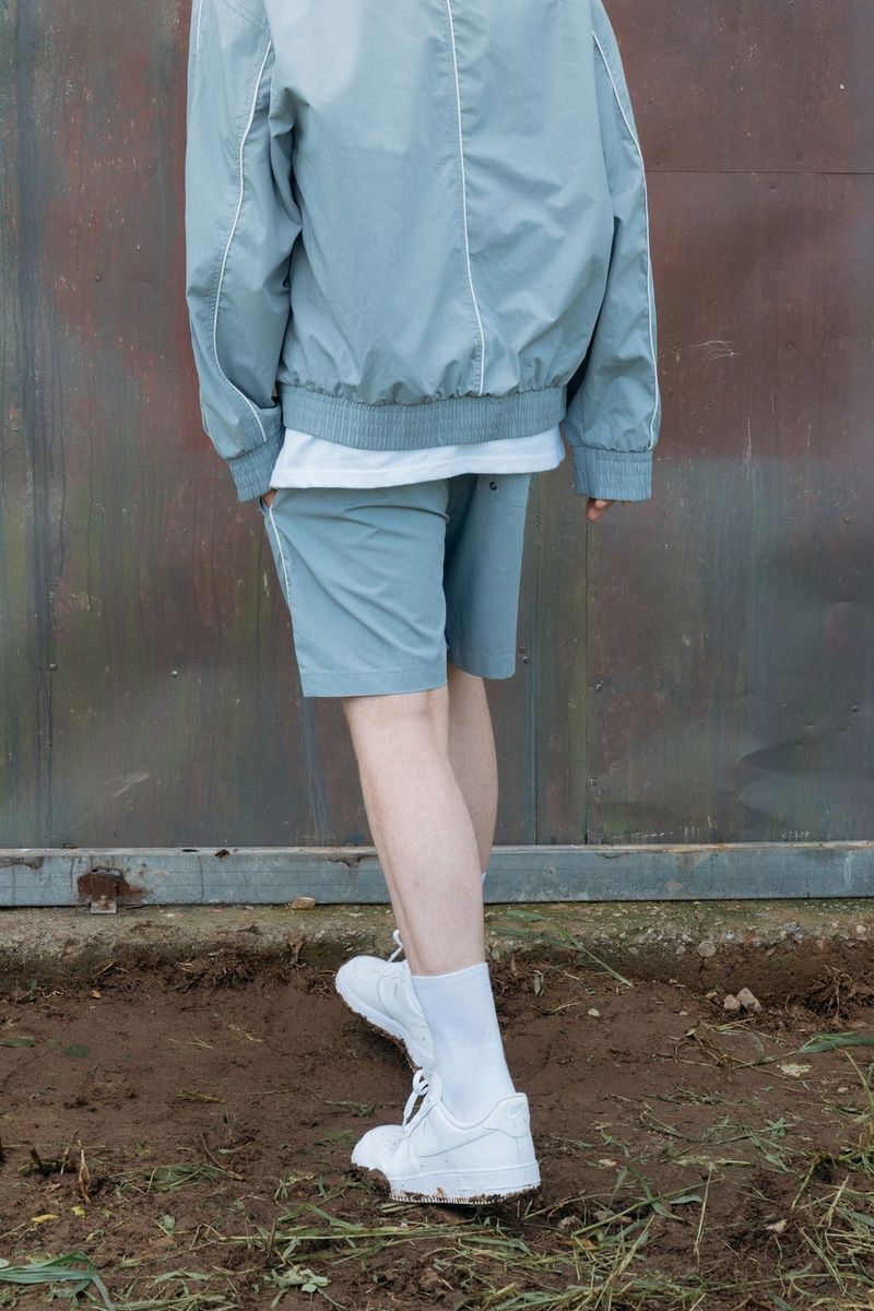PIPING BLOUSON SET - PANTS (SKY BLUE)