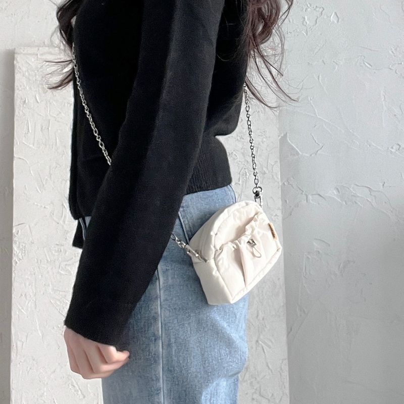 Card Wallet Mini Chain Bag-IVORY