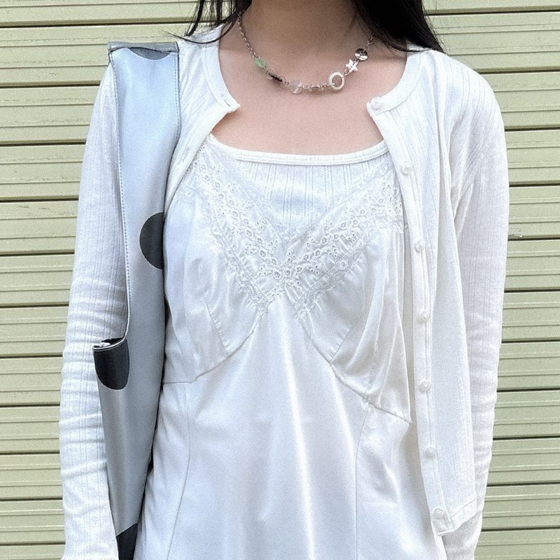 button pieces necklace