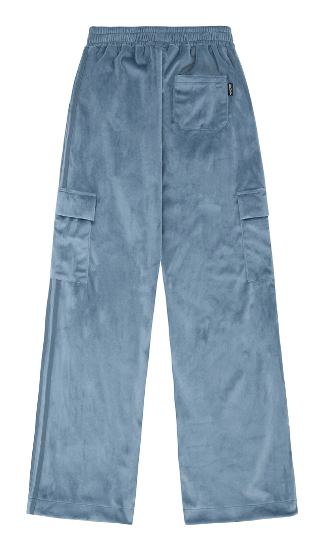 Velour Sporty Track Cargo Pants