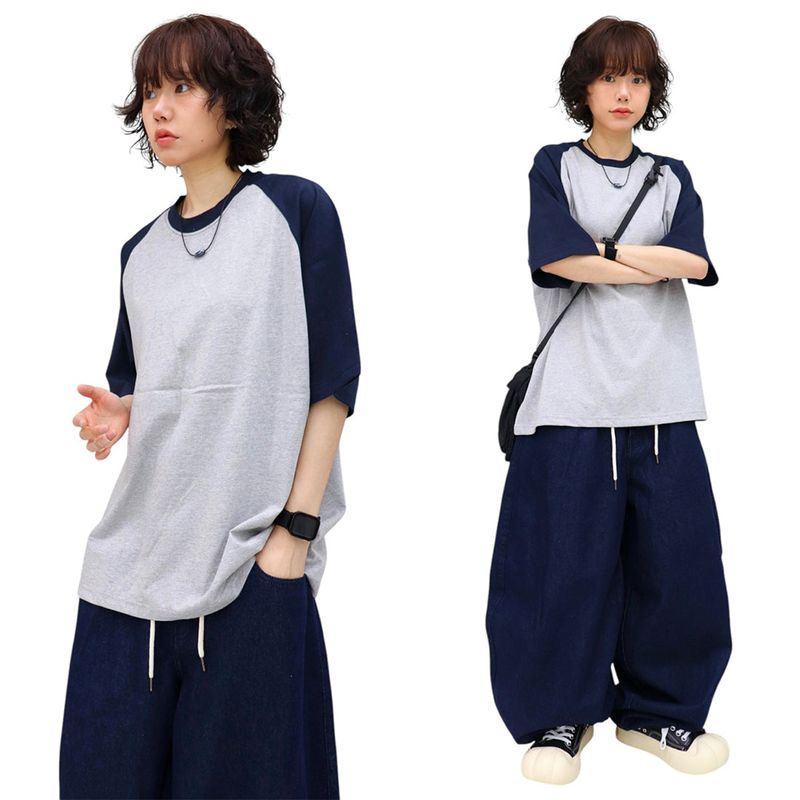 Basic Raglan Short-Sleeve T-Shirt