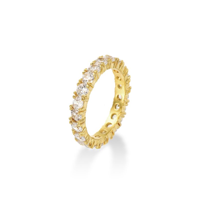 MACIER(マシール)の「3MM Prong Setting Tennis Ring (gold)(Accessories)」