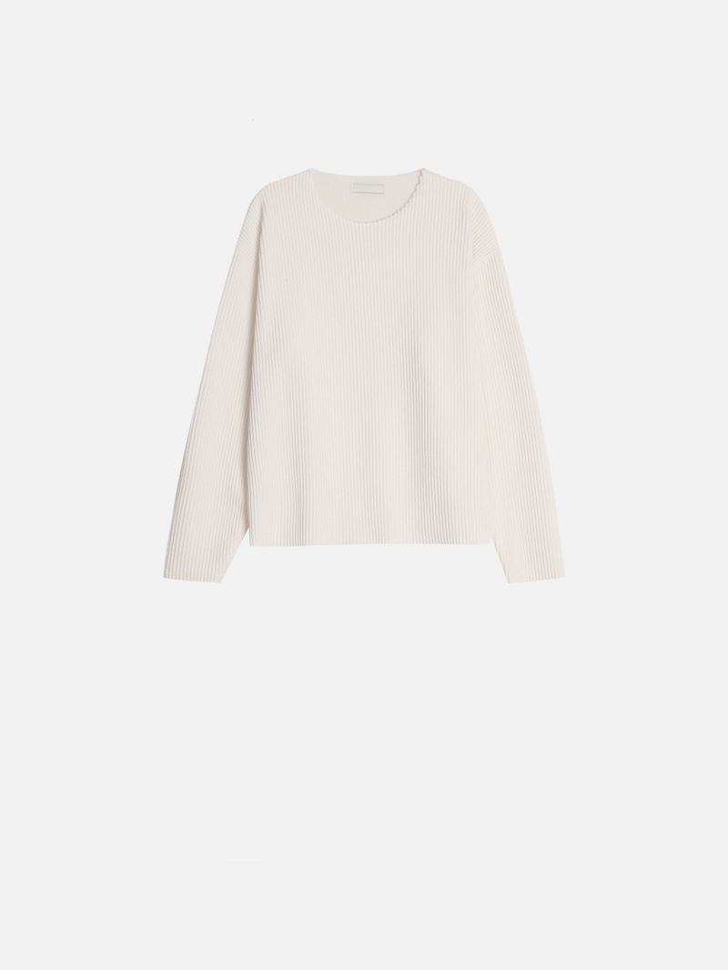 Lumen Ribbed Cutting Crop Tee