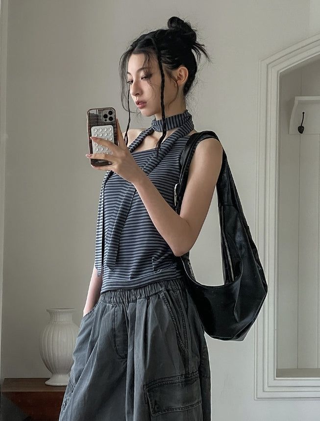 [Planned Product] Summer Pigment Strap Cargo Balloon Pants