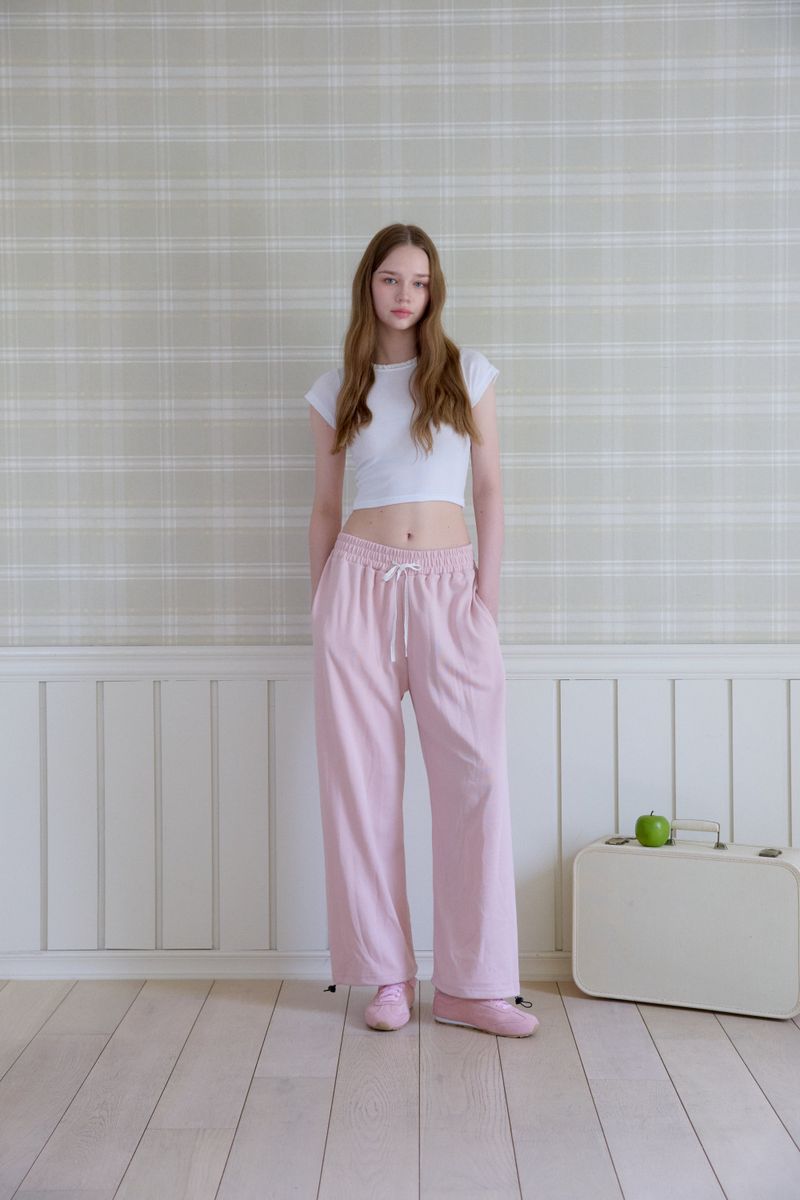 SOFT LACE CROP T-SHIRT
